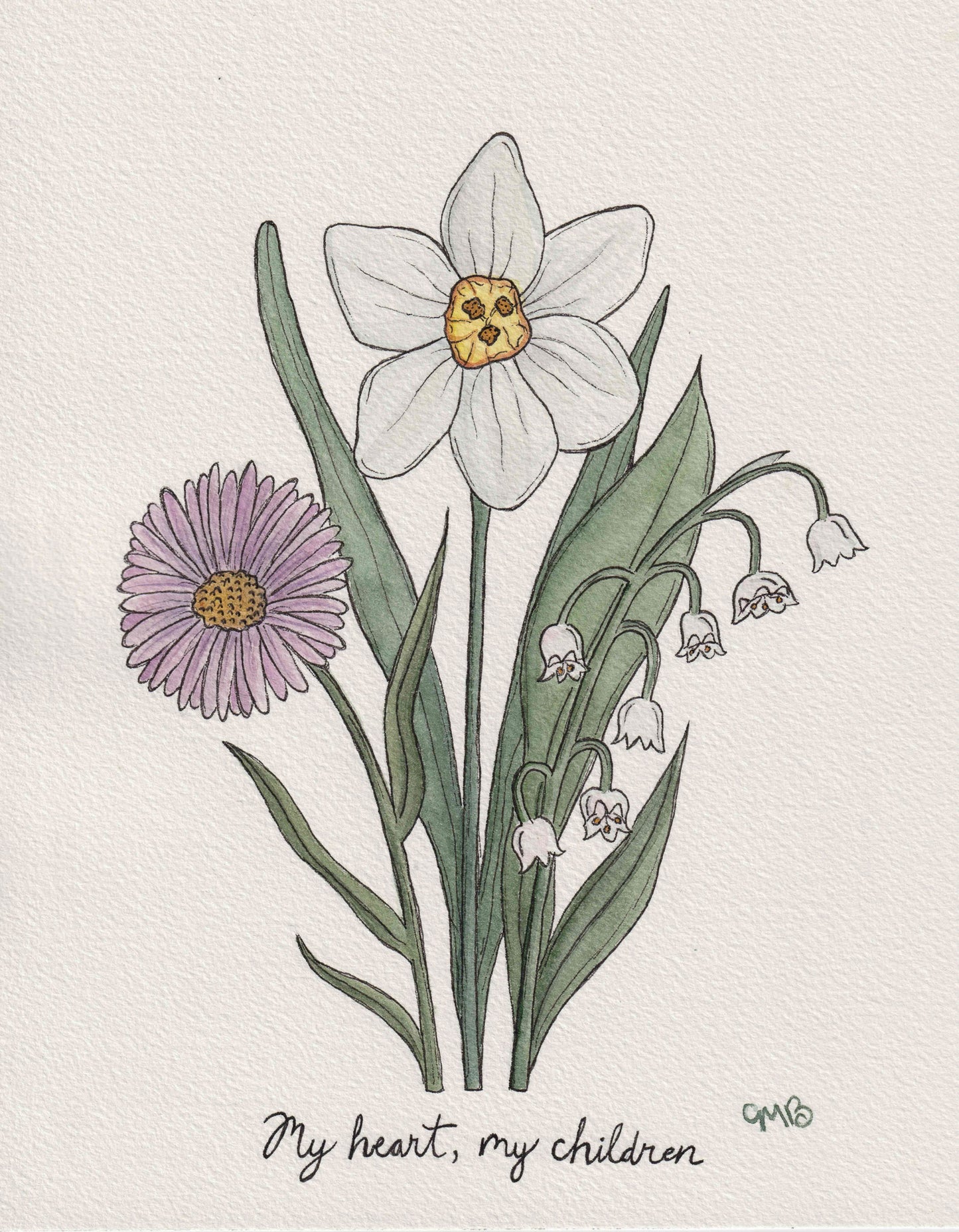 BIRTH FLOWER CUSTOM PAINTING
