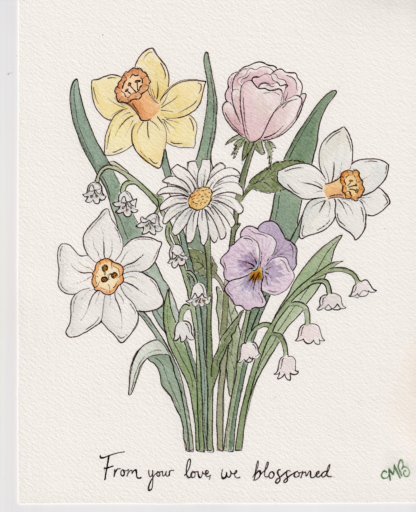 BIRTH FLOWER CUSTOM PAINTING