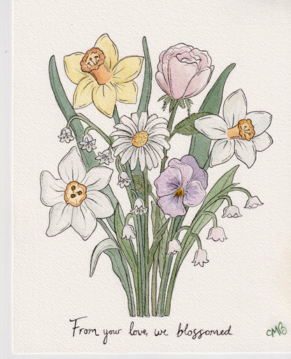 BIRTH FLOWER CUSTOM PAINTING