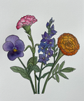 BIRTH FLOWER CUSTOM PAINTING