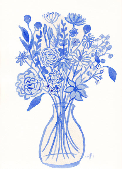 Blue Flowers - Original