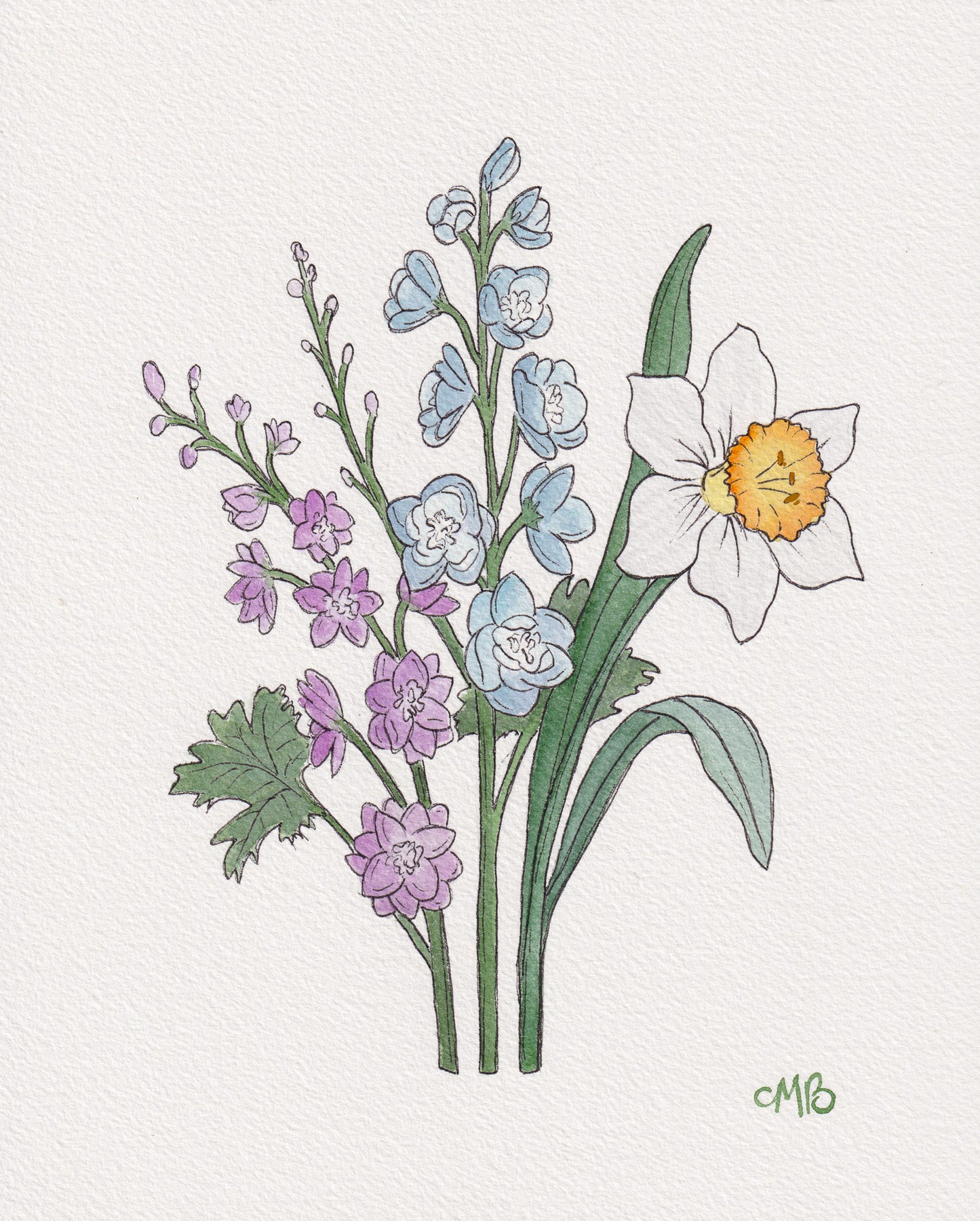 BIRTH FLOWER CUSTOM PAINTING