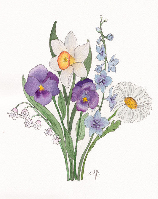 BIRTH FLOWER CUSTOM PAINTING